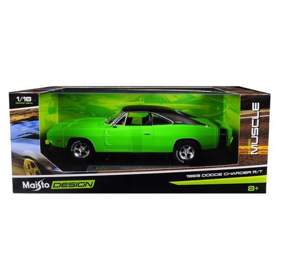 ماشین بازی مایستو مدل DODG CHARGER R/T 1969