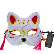 ماسک ایفای نقش مدل چراغ دار طرح روباه کد Neon1