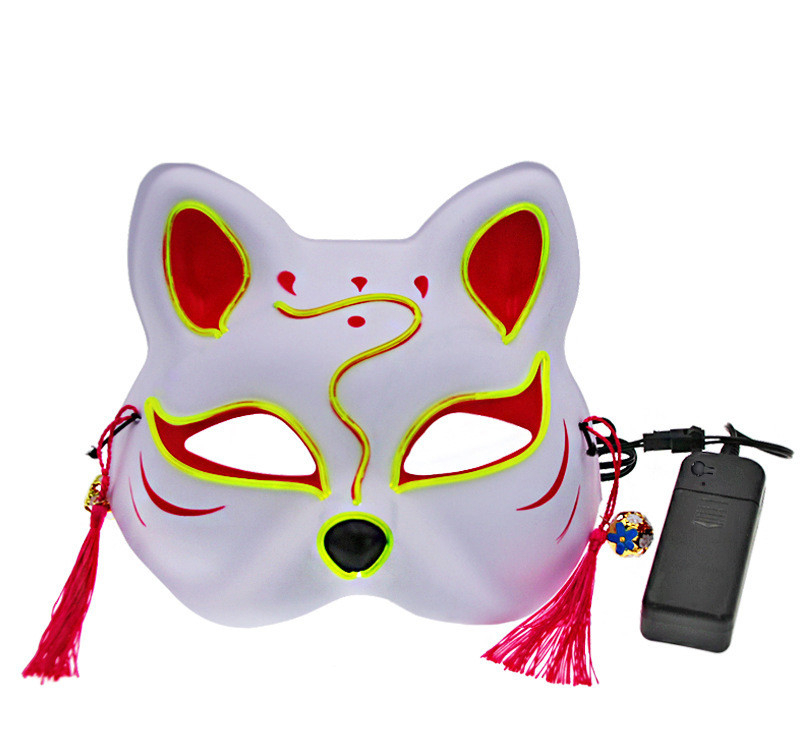ماسک ایفای نقش مدل چراغ دار طرح روباه کد Neon1