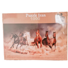 پازل 1000 تکه ایران پازل طرح گله اسب های وحشی کد 2020