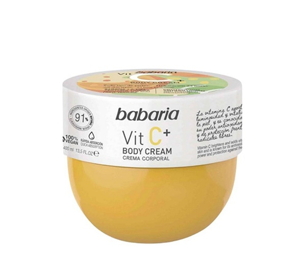 کرم بدن باباریا مدل ویتامین VIT C حجم 400 میلی لیتر