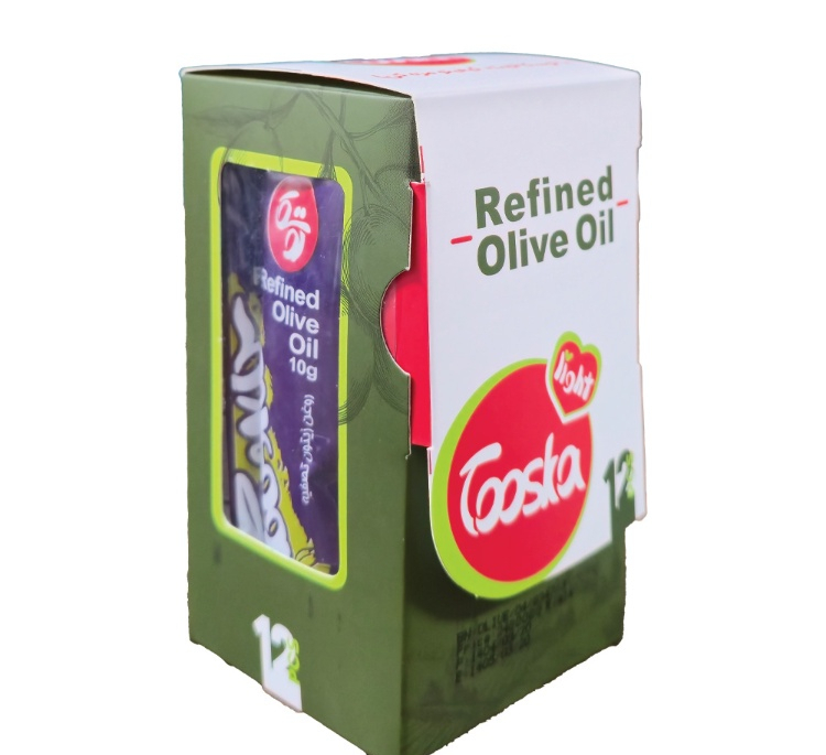 روغن زیتون پالایش شده توسکا وزن 10 گرم بسته 12 عددی