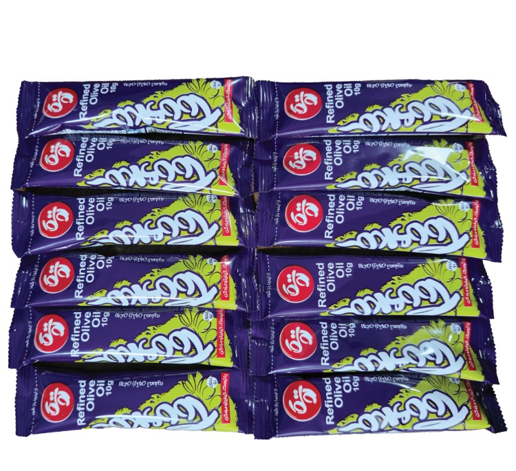روغن زیتون پالایش شده توسکا وزن 10 گرم بسته 12 عددی