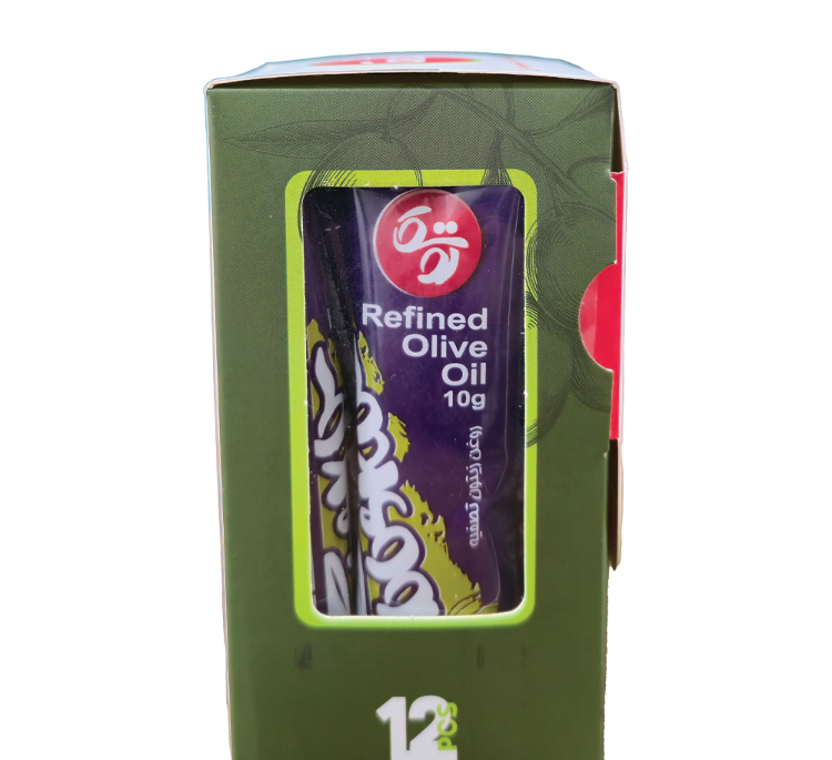 روغن زیتون پالایش شده توسکا وزن 10 گرم بسته 12 عددی