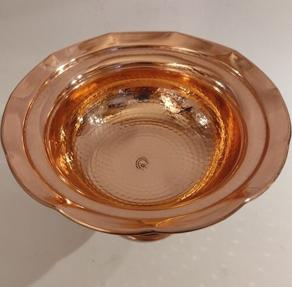 آجیل خوری مسی مدل لب چین کد ZH266.2