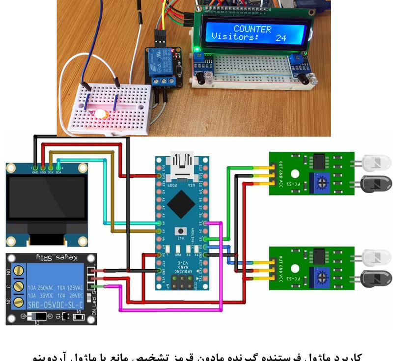 کیت آموزش الکترونیک مهندسیکا مدل ماژول تشخیص مانع مادون قرمز IR-FC51