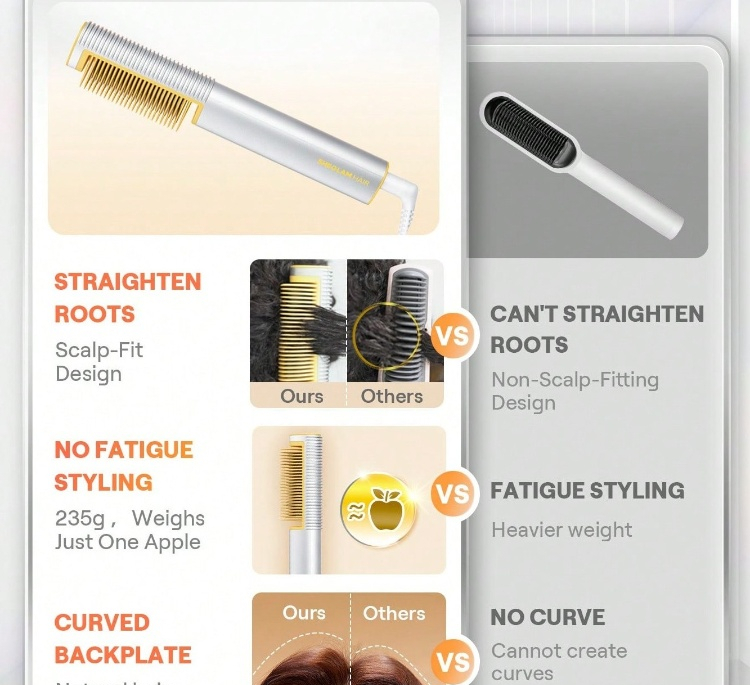 برس حرارتی سه بعدی شیگلم هیر مدل Sleek Chic