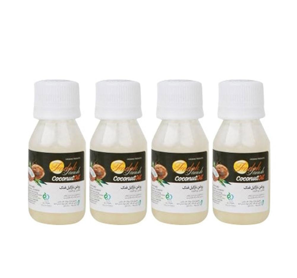 روغن نارگیل فدک تانیش (Fadak Tanish) مدل C4 حجم 50 میلی‌‌لیتر مجموعه 4 عددی