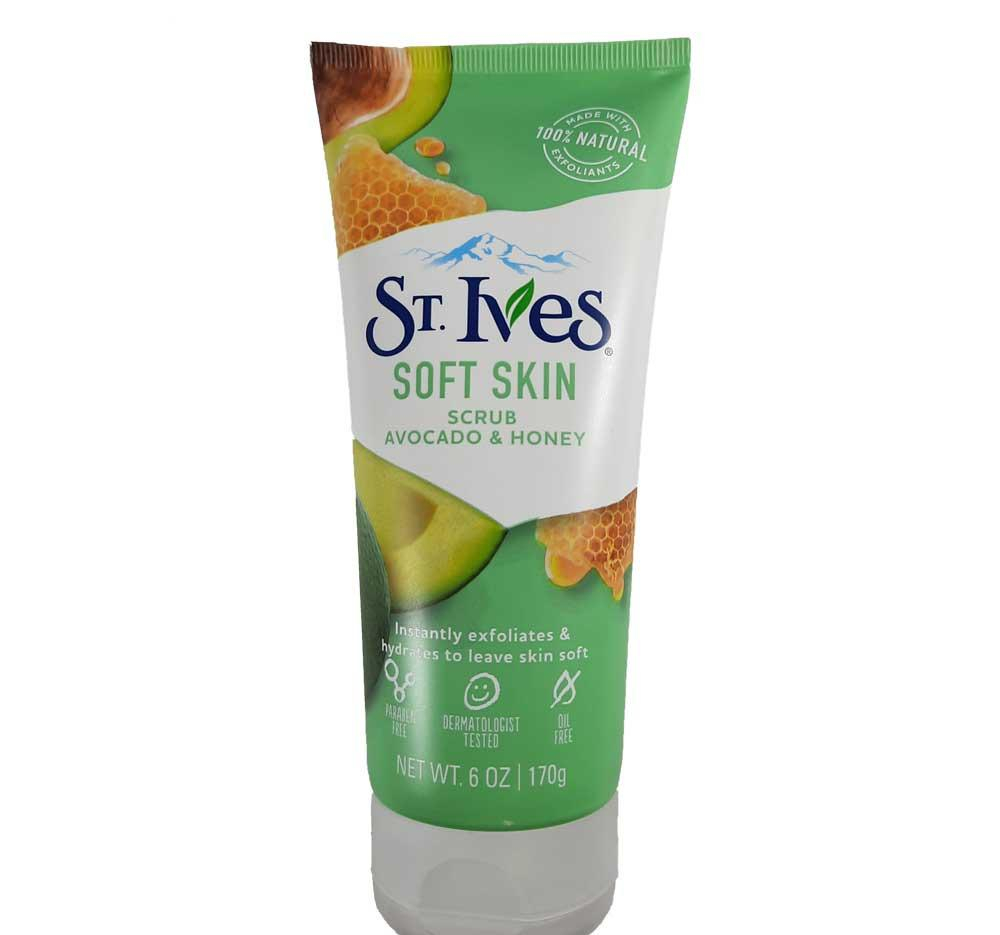 اسکراب لایه بردار پوست اس تی.ایوز (ST.Ives) مدل عصاره آووکادو و عسل وزن 170 گرم