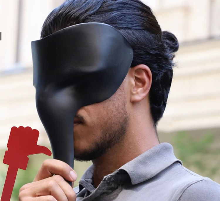 ماسک ایفای نقش مافیا ماموت مدل اشرافی به همراه لایک بسته 10 عددی