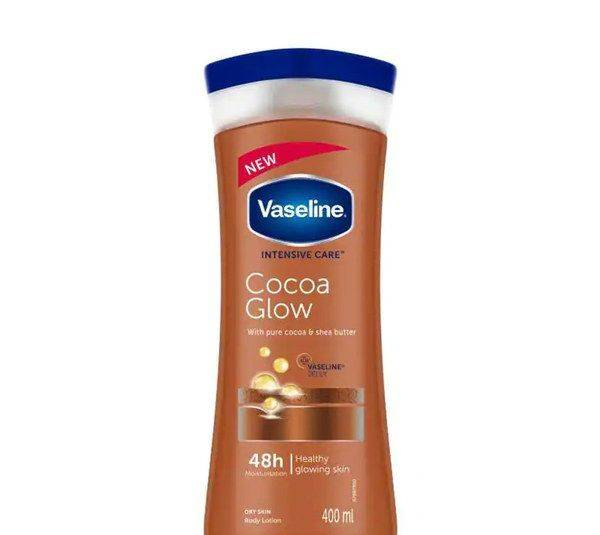 لوسیون وازلین cocoa glow حجم 400 میلی لیتر