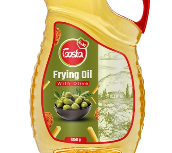 روغن سرخ کردنی حاوی زیتون توسکا لایت وزن 1350 گرم