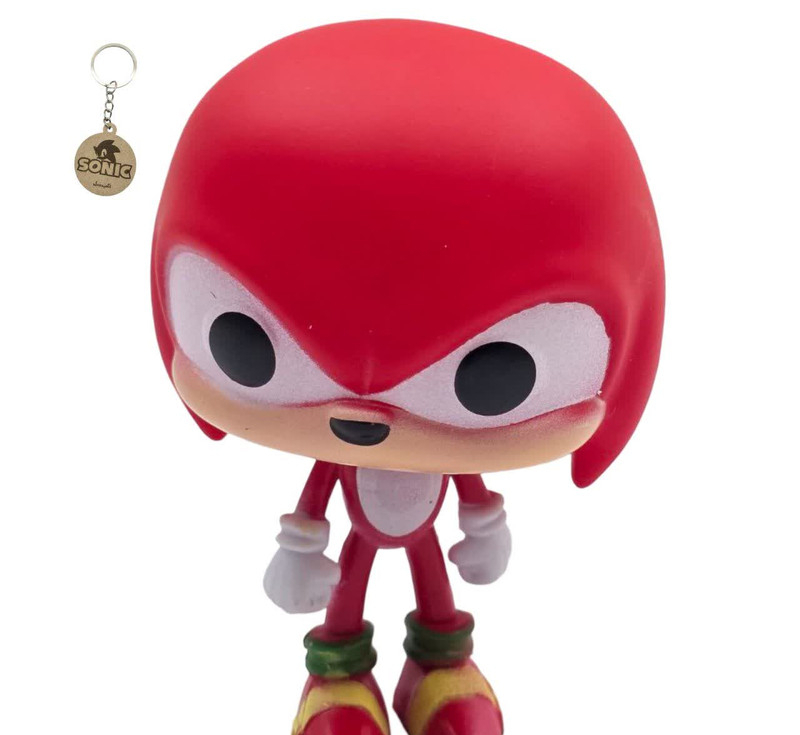 فیگور ناب سل مدل فانکو پاپ سونیک طرح ناکلز ارتفاع 10 سانتی متر knuckles 854 به همراه جاسوییچی