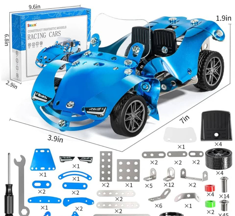 ساختنی 208 تکه ناب سل مدل METAL CONSTRUCTION SET NO.868-1 ماشین فلزی