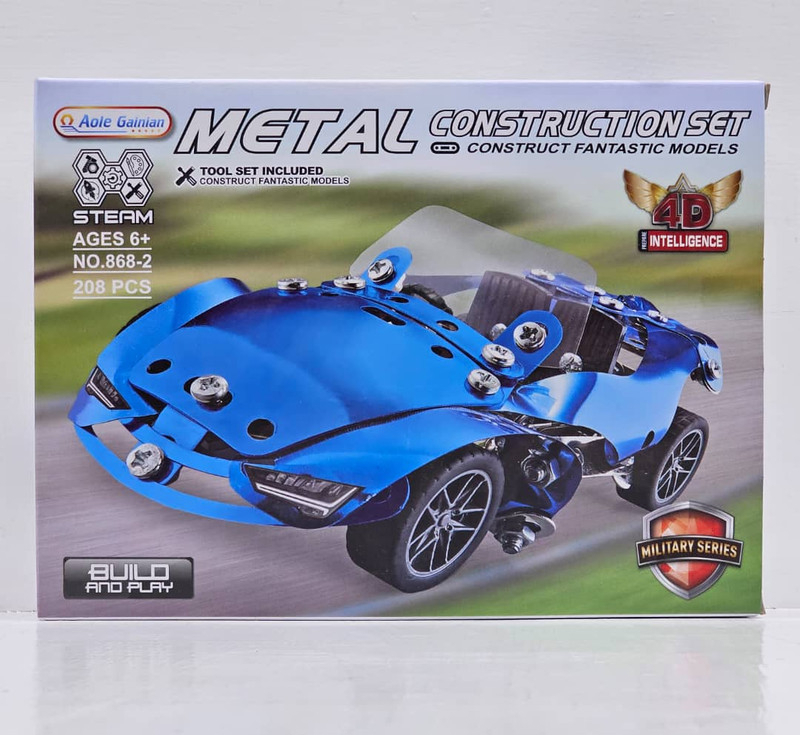 ساختنی 208 تکه ناب سل مدل METAL CONSTRUCTION SET NO.868-1 ماشین فلزی
