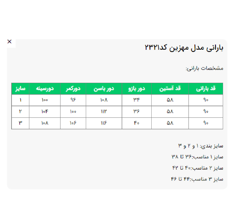 بارانی زنانه السانا مدل مهزین کد 232108