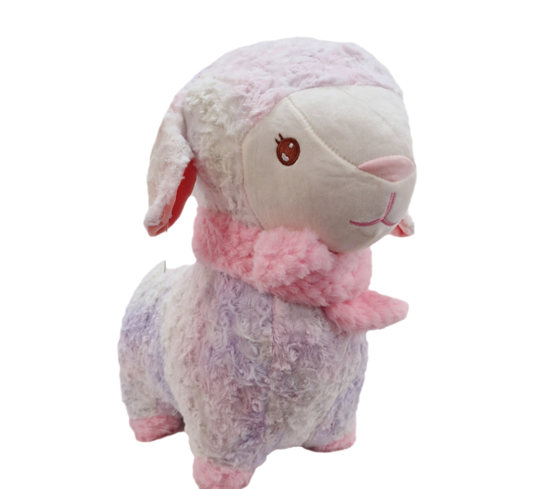عروسک بره ایستاده شالدار کد 1122 سایز 45 سانتی متر