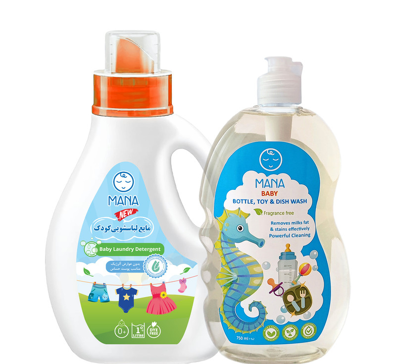 ست بهداشتی کودک مانا مدل baby gift set مجموعه 2 عددی