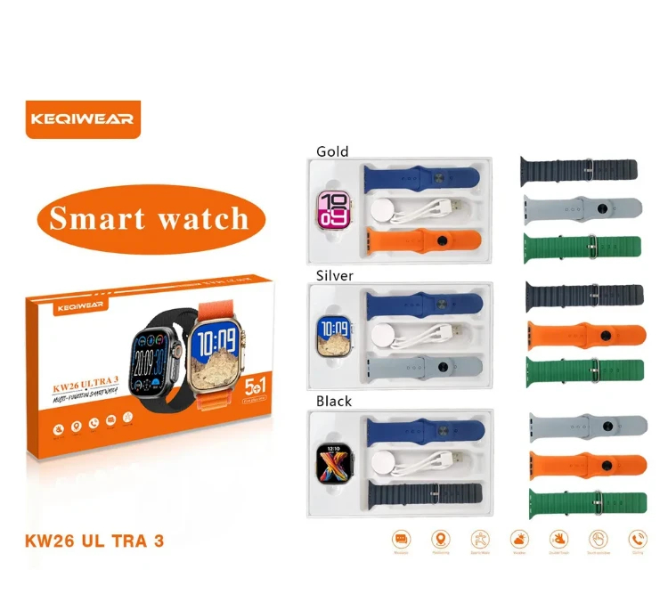 ساعت هوشمند کیکویر مدل KW26 ULTRA3
