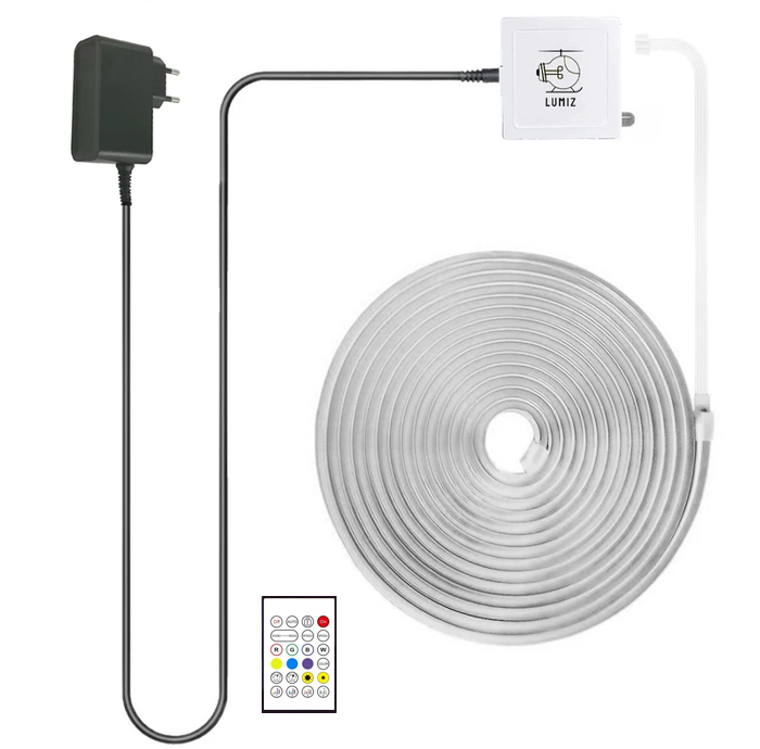 ریسه نئون لومیز مدل APP-5M RGB طول ۵ متر به همراه آداپتور