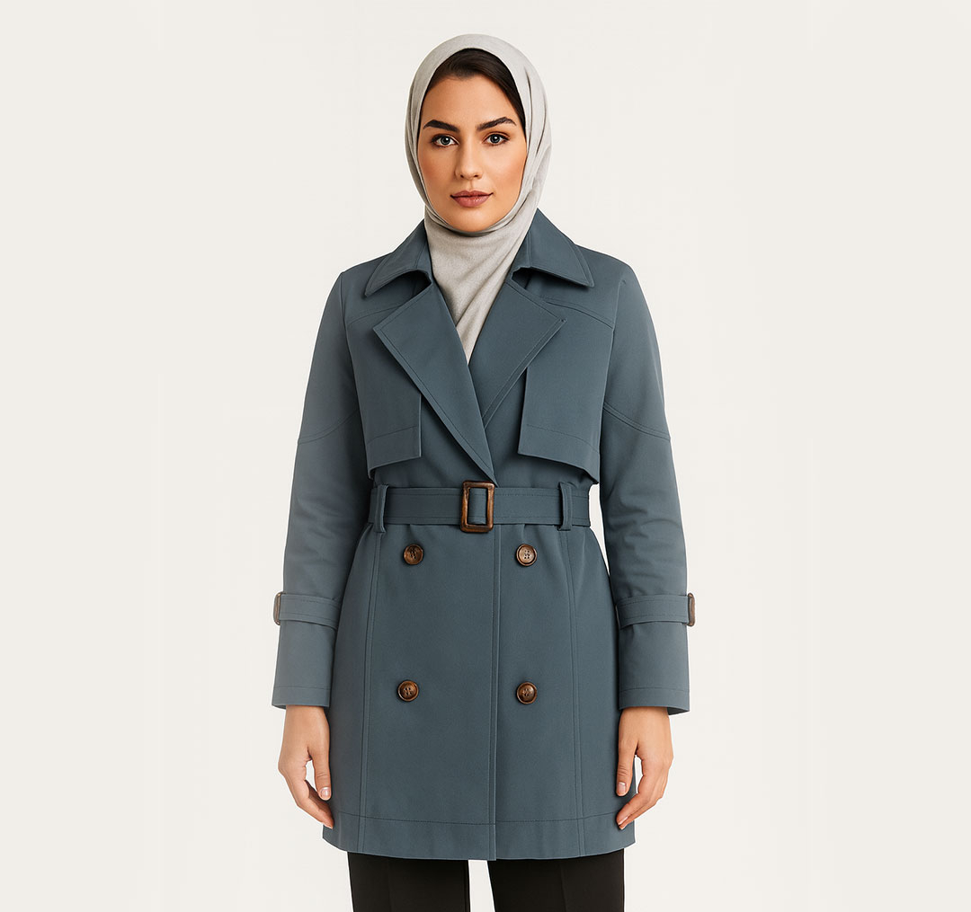 بارانی زنانه السانا مدل پوپر کد 233837