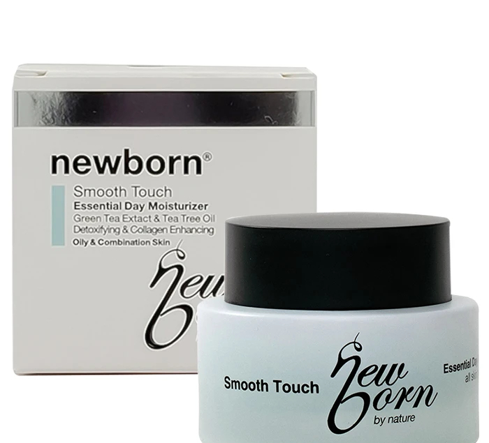 کرم مرطوب کننده روز نیوبرن مدل Smooth touch مناسب پوست چرب و نرمال حجم 50 میلی لیتر