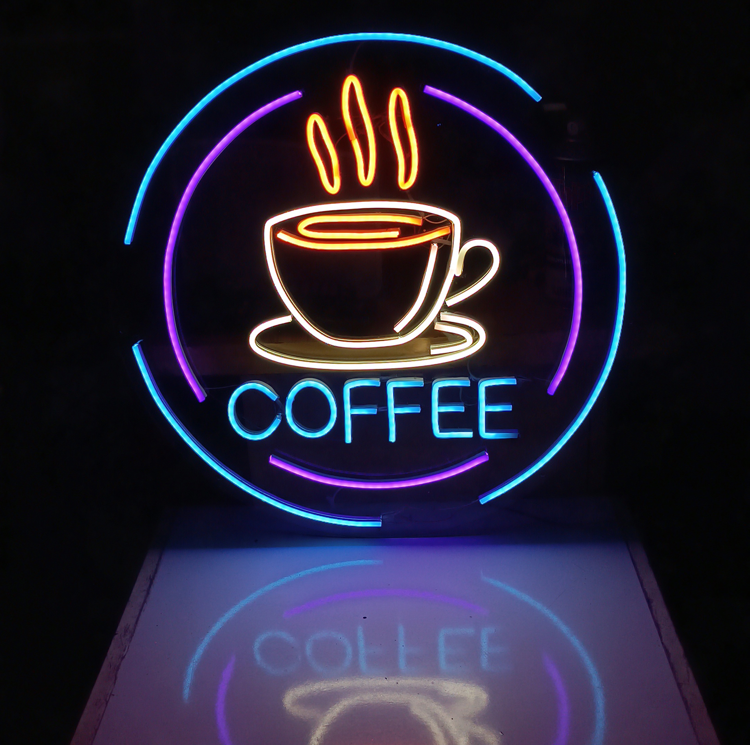 چراغ نئونی طرح coffee کد CO2025