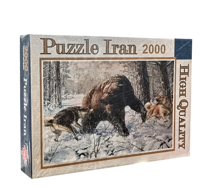 پازل 2000 تکه ایران پازل طرح خرس و گرگ ها کد 102192-21