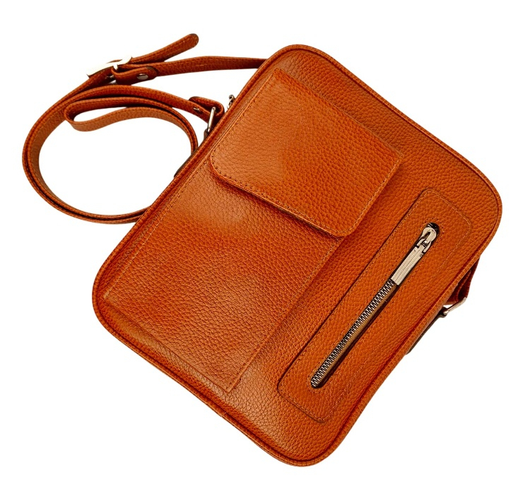 کیف دوشی چرم طبیعی مردانه کد AR2004
