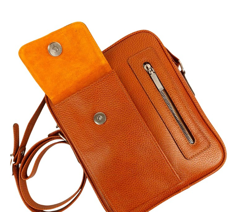 کیف دوشی چرم طبیعی مردانه کد AR2004