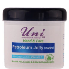 وازلین کاسه ای خانواده یونی لد مدل ویتامین E و B5 و روغن پنبه دانه وزن 100 گرم بسته مجموعه 8 عددی