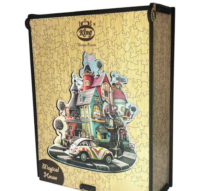 پازل چوبی کینگ مدل خانه جادویی کد 103162