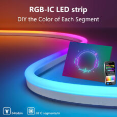 ریسه نئون فلکسی مدل IC-RGB طول 5 متر