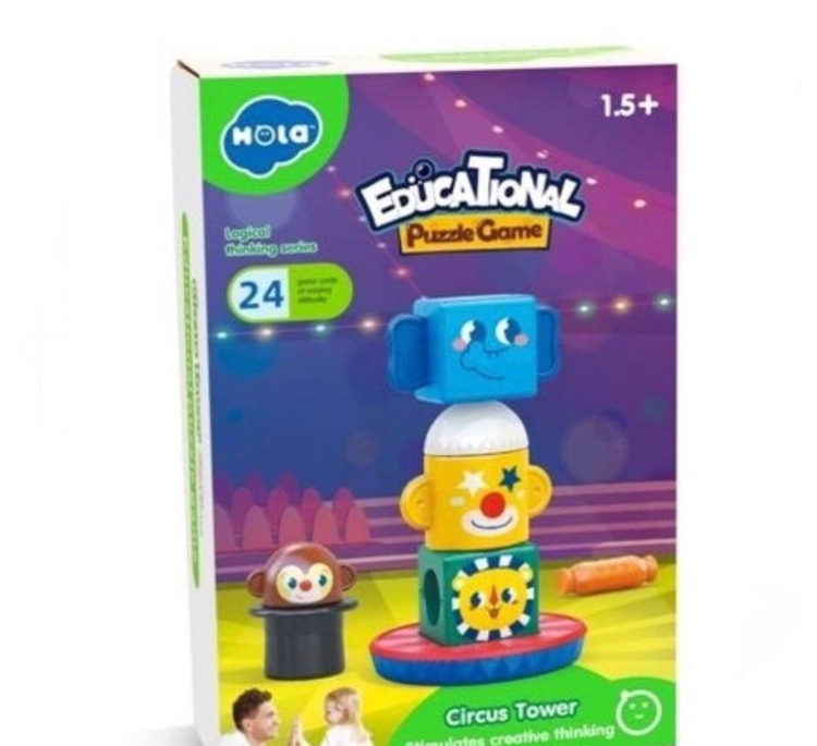 بازی آموزشی هولا مدل برج پازل مگنتی کد 7981