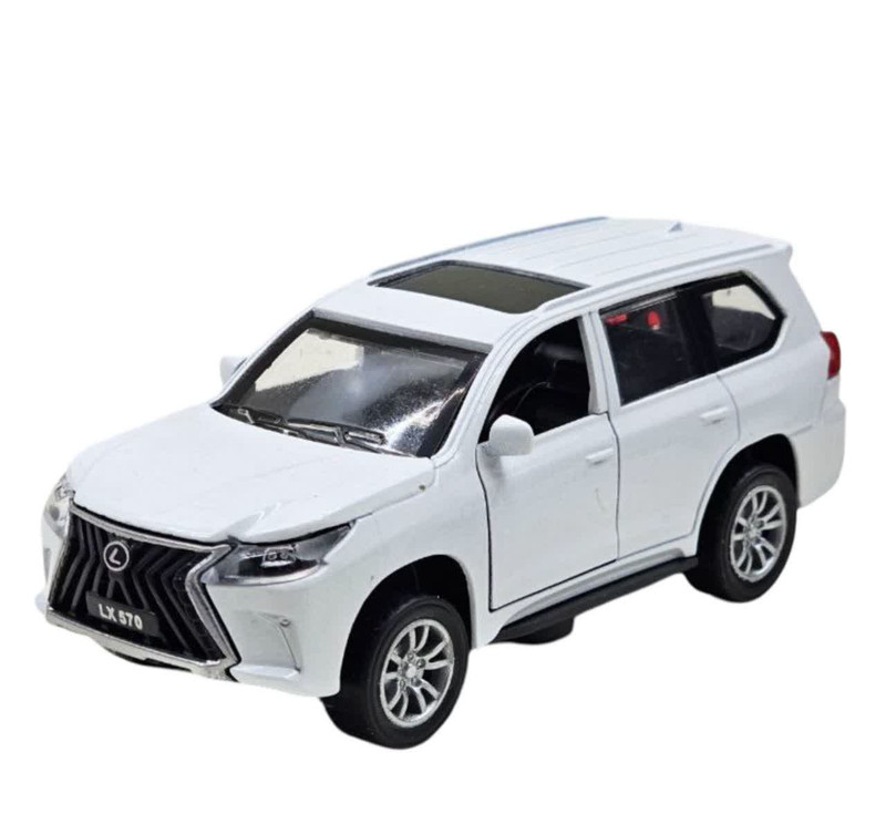 ماشین بازی ناب سل مدل لکسوس فلزی موزیکال چراغدار عقب کش کد LEXUS LX570
