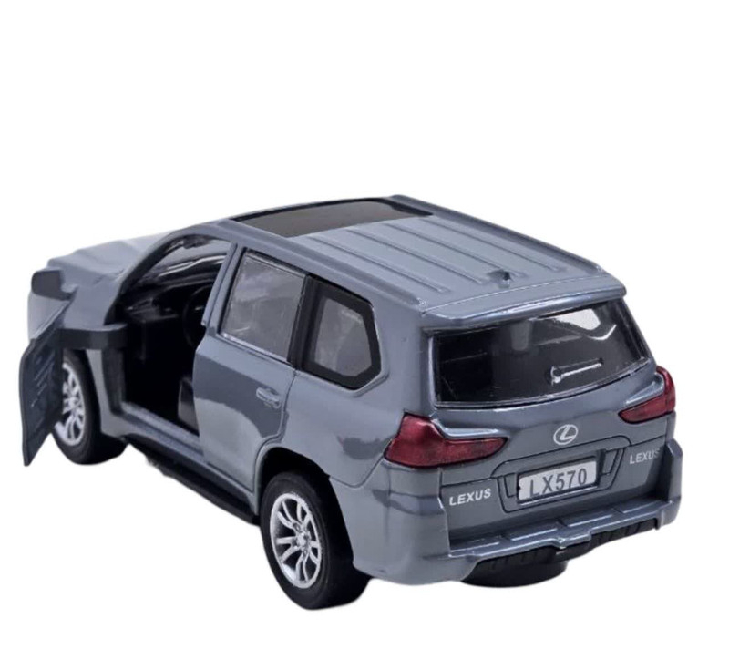 ماشین بازی ناب سل مدل لکسوس فلزی موزیکال چراغدار عقب کش کد LEXUS LX570