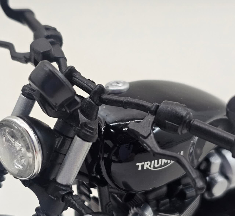 موتور بازی ناب سل مدل ولی فلزی تریومف بونویل WELLY TRIUMPH Bonneville Bobber