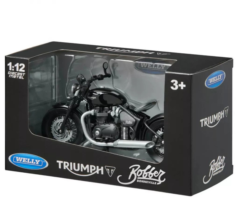 موتور بازی ناب سل مدل ولی فلزی تریومف بونویل WELLY TRIUMPH Bonneville Bobber
