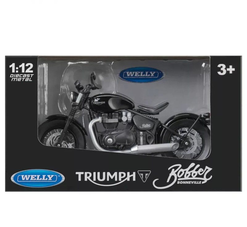 موتور بازی ناب سل مدل ولی فلزی تریومف بونویل WELLY TRIUMPH Bonneville Bobber