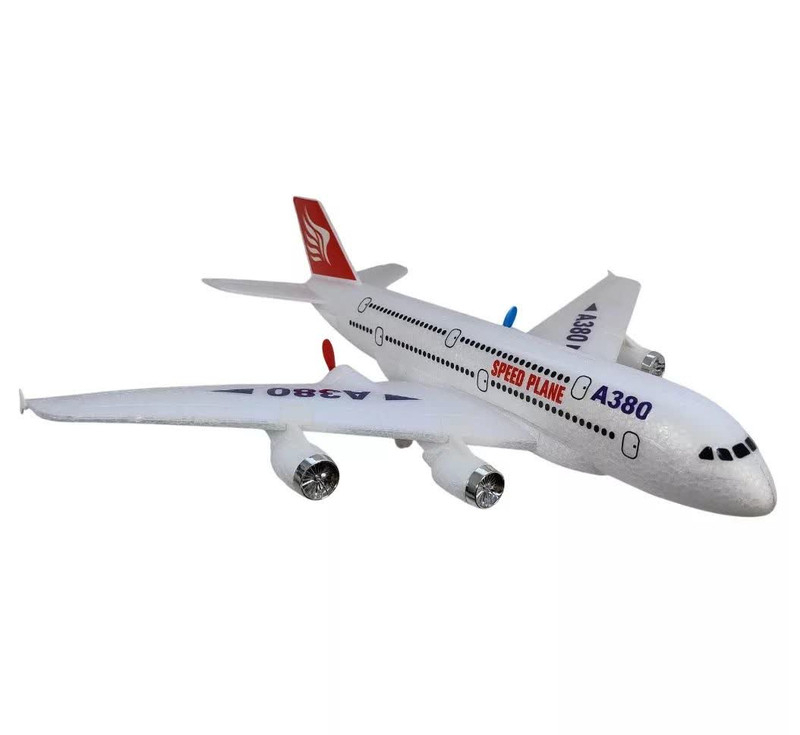هواپیما بازی ناب سل مدل کنترلی مسافربری ایرباسAIRCRAFT AIRBUS A380 شارژی با قابلیت پرواز