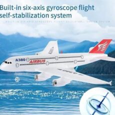 هواپیما بازی ناب سل مدل کنترلی مسافربری ایرباسAIRCRAFT AIRBUS A380 شارژی با قابلیت پرواز