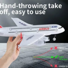 هواپیما بازی ناب سل مدل کنترلی مسافربری ایرباسAIRCRAFT AIRBUS A380 شارژی با قابلیت پرواز