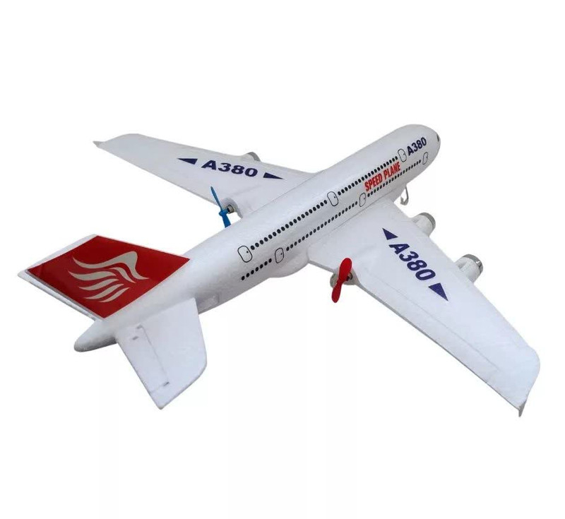 هواپیما بازی ناب سل مدل کنترلی مسافربری ایرباسAIRCRAFT AIRBUS A380 شارژی با قابلیت پرواز