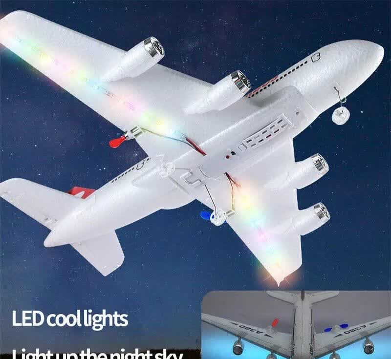 هواپیما بازی ناب سل مدل کنترلی مسافربری ایرباسAIRCRAFT AIRBUS A380 شارژی با قابلیت پرواز