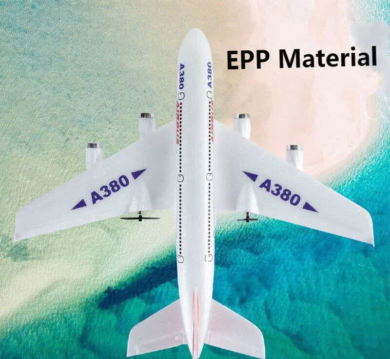 هواپیما بازی ناب سل مدل کنترلی مسافربری ایرباسAIRCRAFT AIRBUS A380 شارژی با قابلیت پرواز