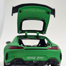 ماکت ماشین ناب سل مدل مرسدس بنز چه ژی دودزا فلزی اسپرت چراغدار موزیکال MERCDES BENZ AMG GTR NAAB001 به همراه جاسوییچی