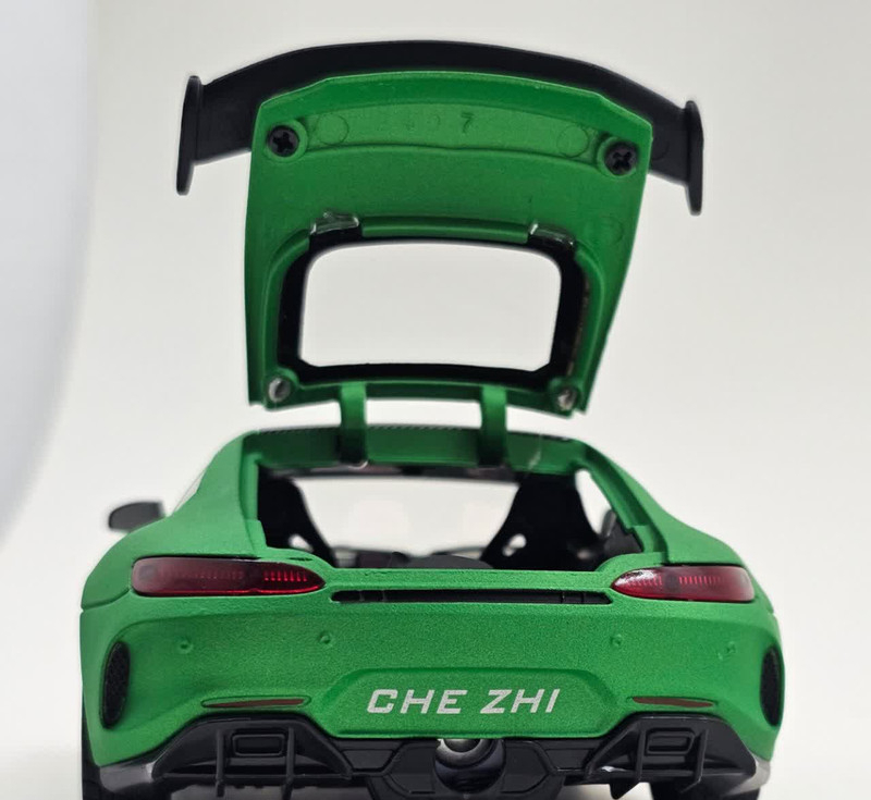 ماکت ماشین ناب سل مدل مرسدس بنز چه ژی دودزا فلزی اسپرت چراغدار موزیکال MERCDES BENZ AMG GTR NAAB001 به همراه جاسوییچی
