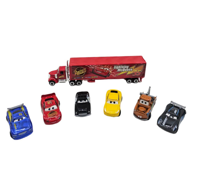 کیت ماشین بازی ناب سل مدل مکویین فلزی و دوستان مجموعه 7 عددی McQueen's car