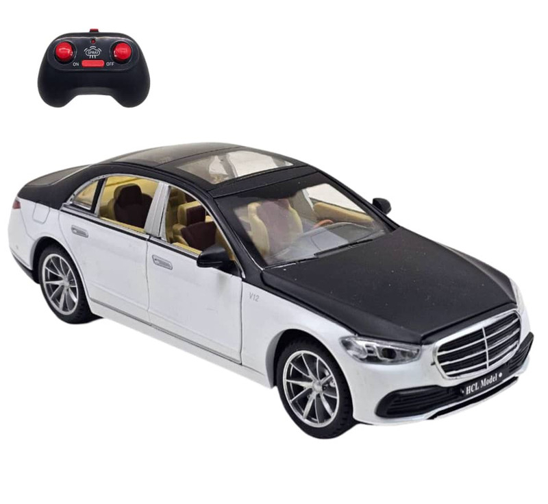 ماشین بازی کنترلی ناب سل مدل بنز میباخ دودزا شارژی فلزی چراغدار موزیکال MERCEDES BENZ MAYBACH