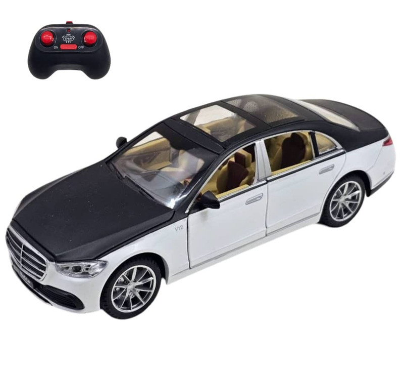 ماشین بازی کنترلی ناب سل مدل بنز میباخ دودزا شارژی فلزی چراغدار موزیکال MERCEDES BENZ MAYBACH